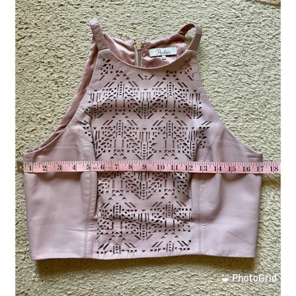 Parker halter style cropped leather top - Picture 13 of 17